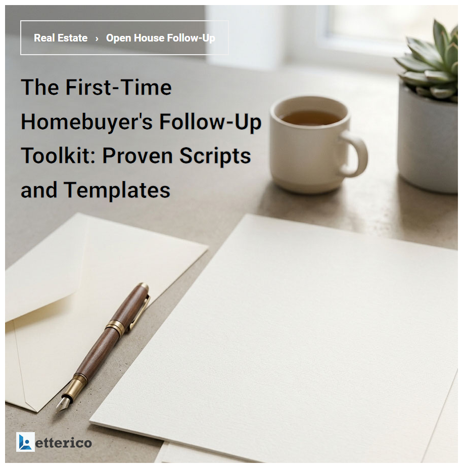 The First-Time Homebuyer's Follow-Up Toolkit: Proven Scripts and Templates