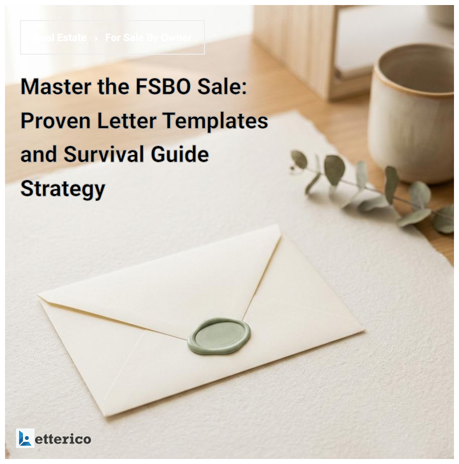 Master the FSBO Sale: Proven Letter Templates and Survival Guide Strategy