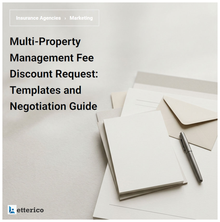 Multi-Property Management Fee Discount Request: Templates and Negotiation Guide