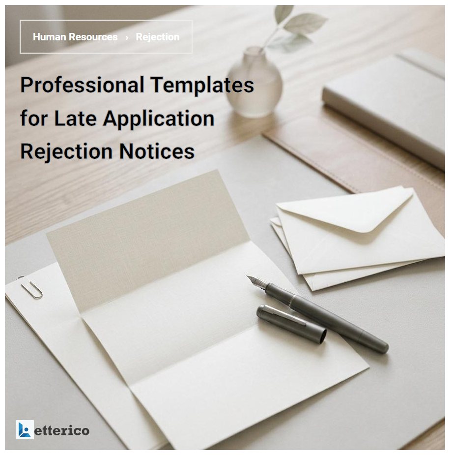 Professional Templates for Late Application Rejection Notices