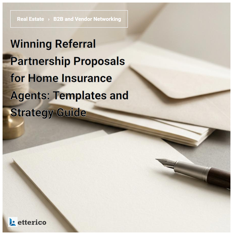 Winning Referral Partnership Proposals for Home Insurance Agents: Templates and Strategy Guide