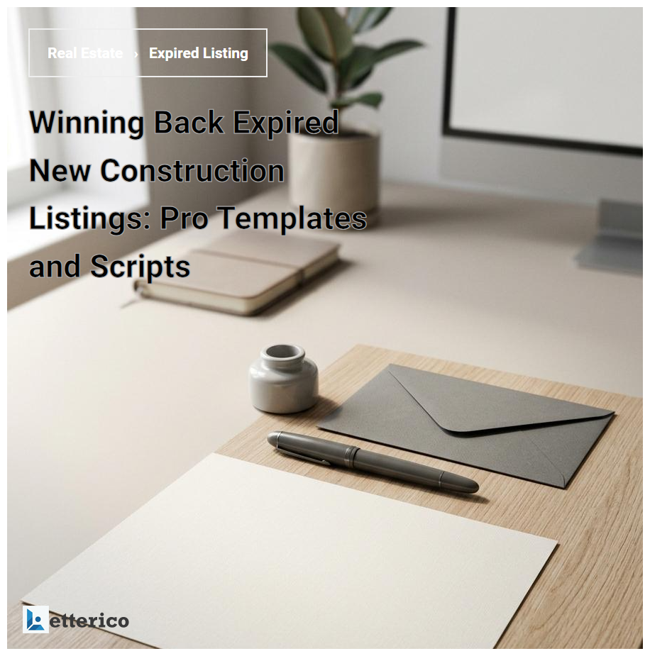 Winning Back Expired New Construction Listings: Pro Templates and Scripts