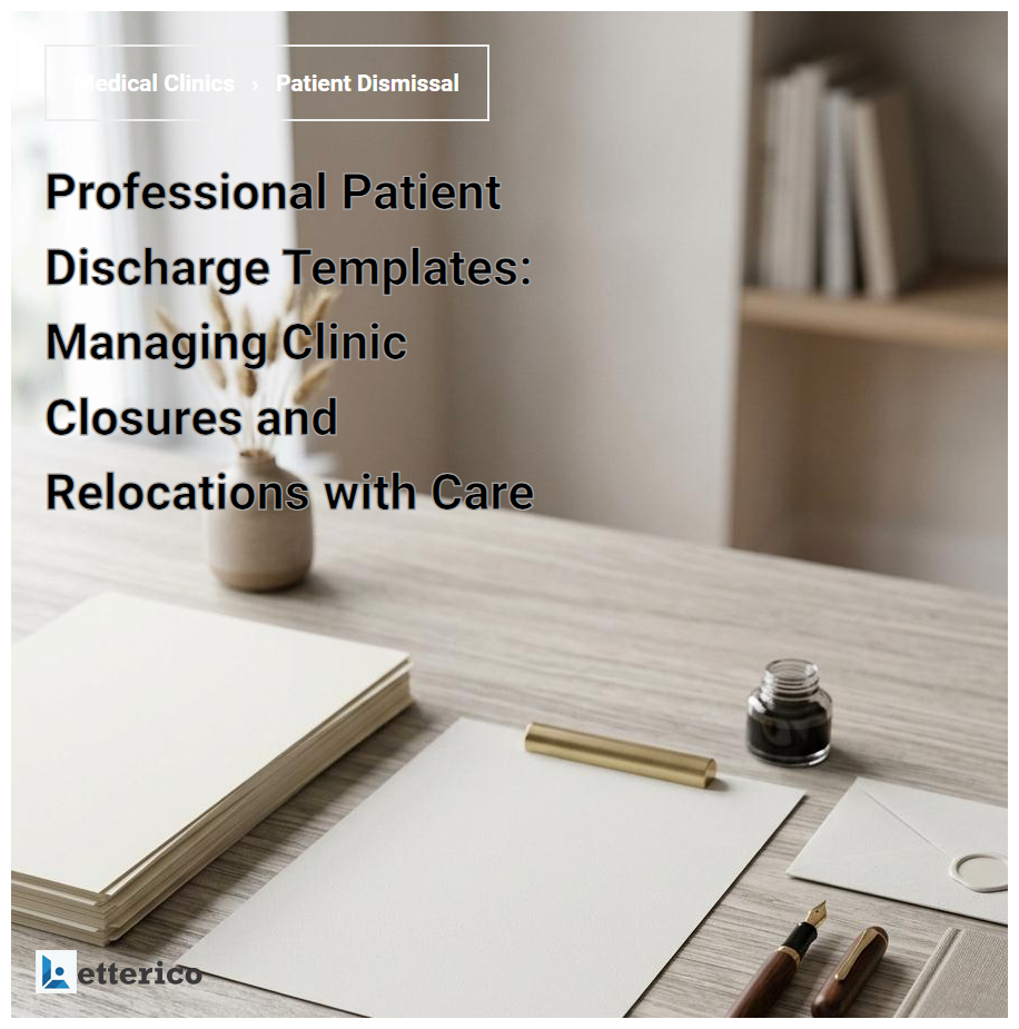 Professional Patient Discharge Templates: Managing Clinic Closures and Relocations with Care