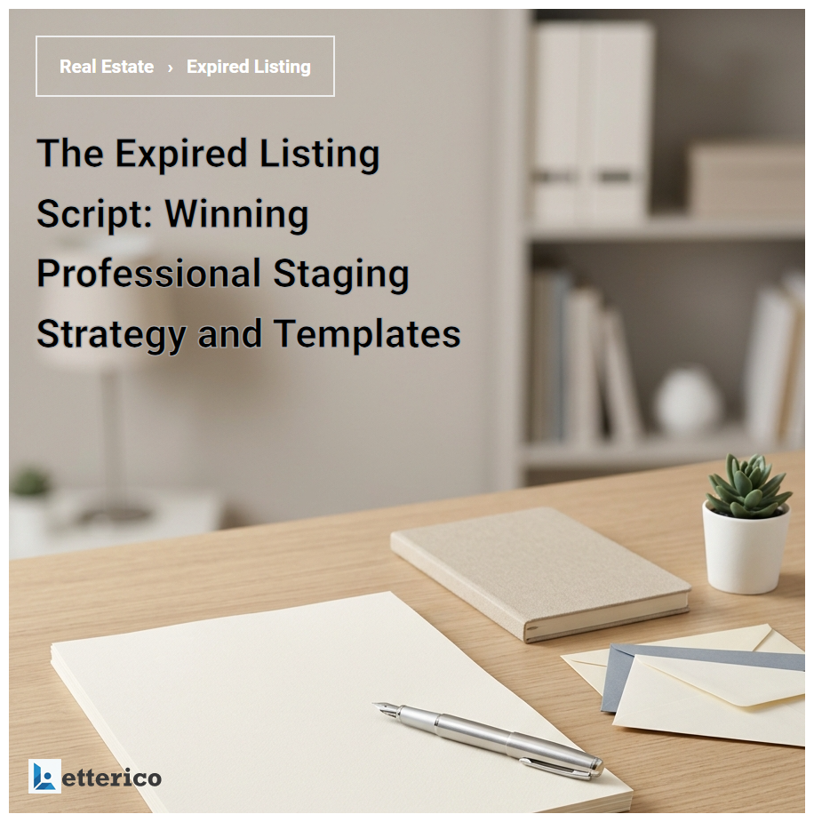 The Expired Listing Script: Winning Professional Staging Strategy and Templates