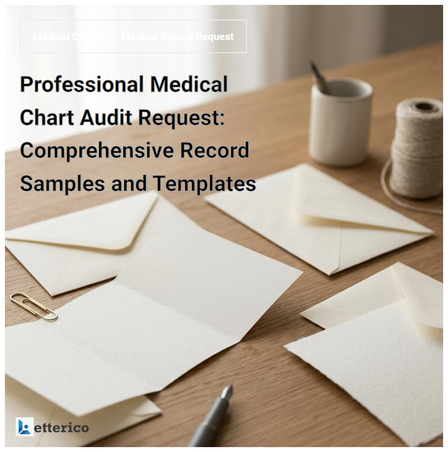 Professional Medical Chart Audit Request: Comprehensive Record Samples and Templates