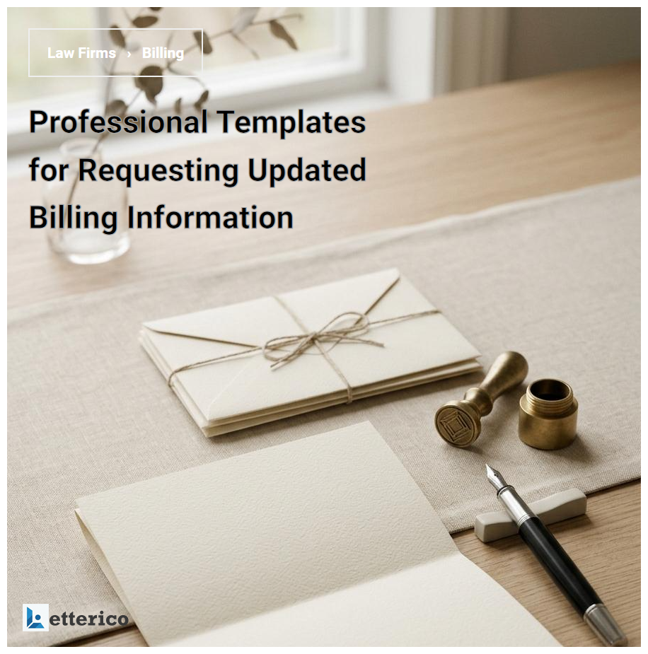 Professional Templates for Requesting Updated Billing Information