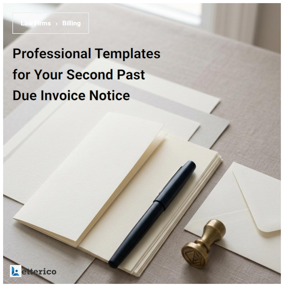 Professional Templates for Your Second Past Due Invoice Notice