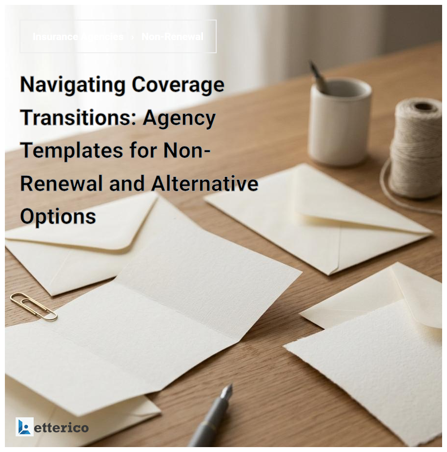 Navigating Coverage Transitions: Agency Templates for Non-Renewal and Alternative Options