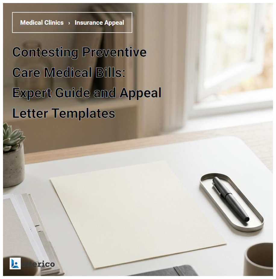Contesting Preventive Care Medical Bills: Expert Guide and Appeal Letter Templates