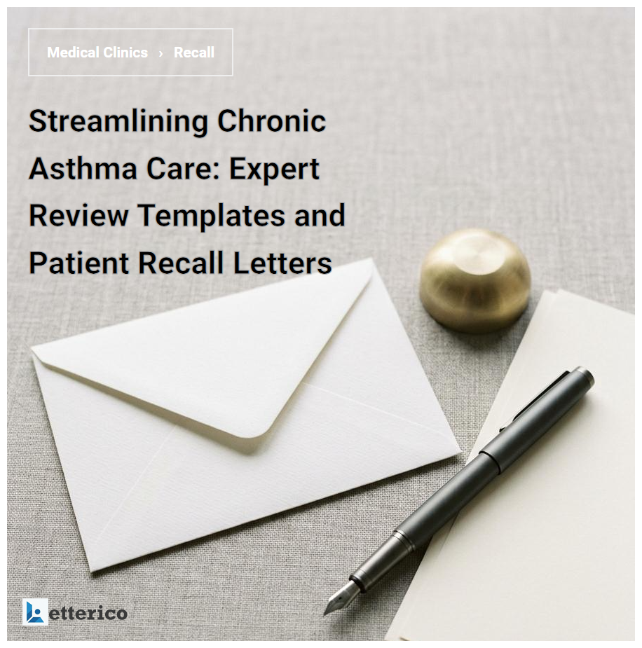 Streamlining Chronic Asthma Care: Expert Review Templates and Patient Recall Letters