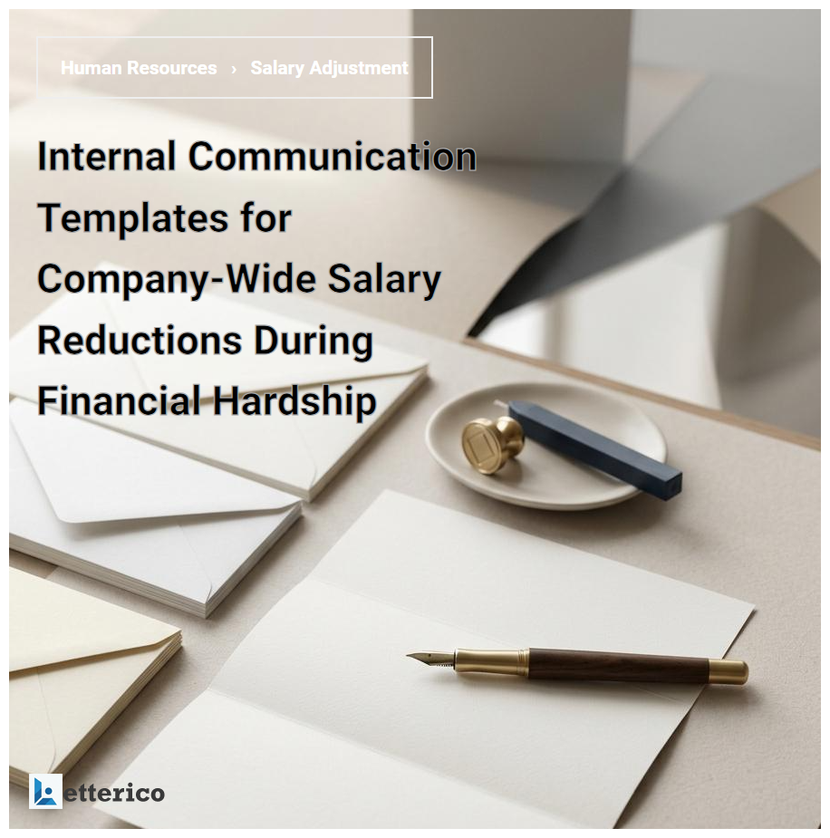 Internal Communication Templates for Company-Wide Salary Reductions During Financial Hardship