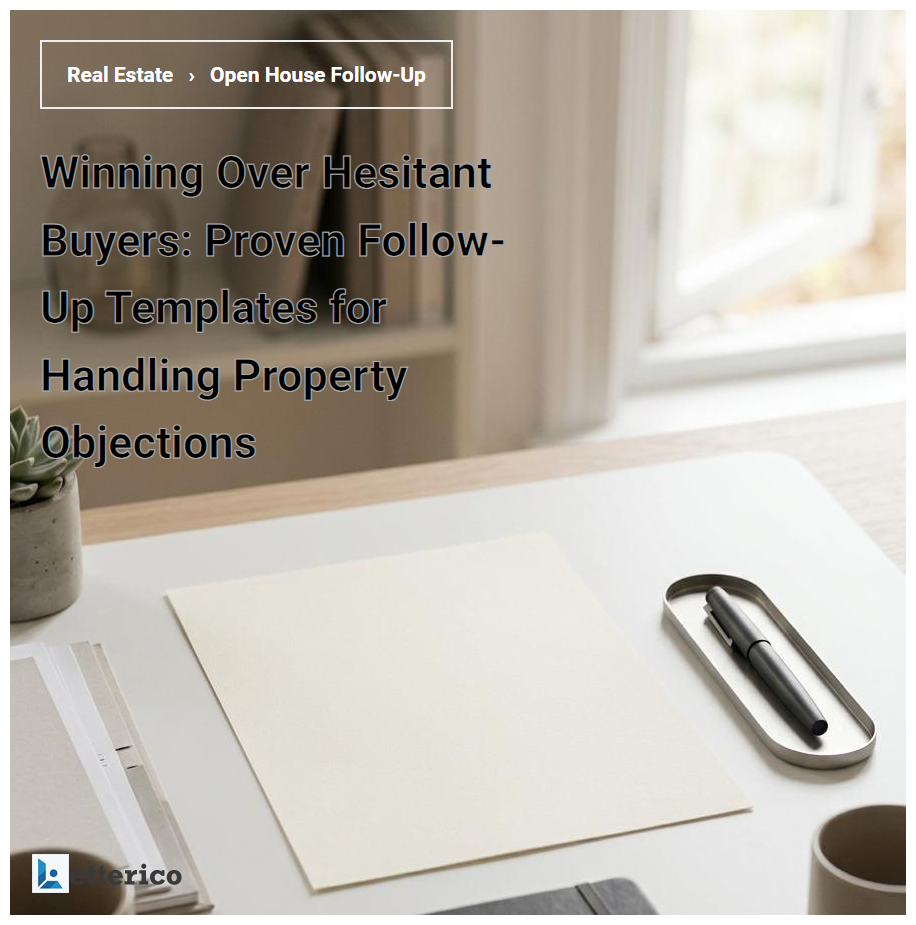 Winning Over Hesitant Buyers: Proven Follow-Up Templates for Handling Property Objections