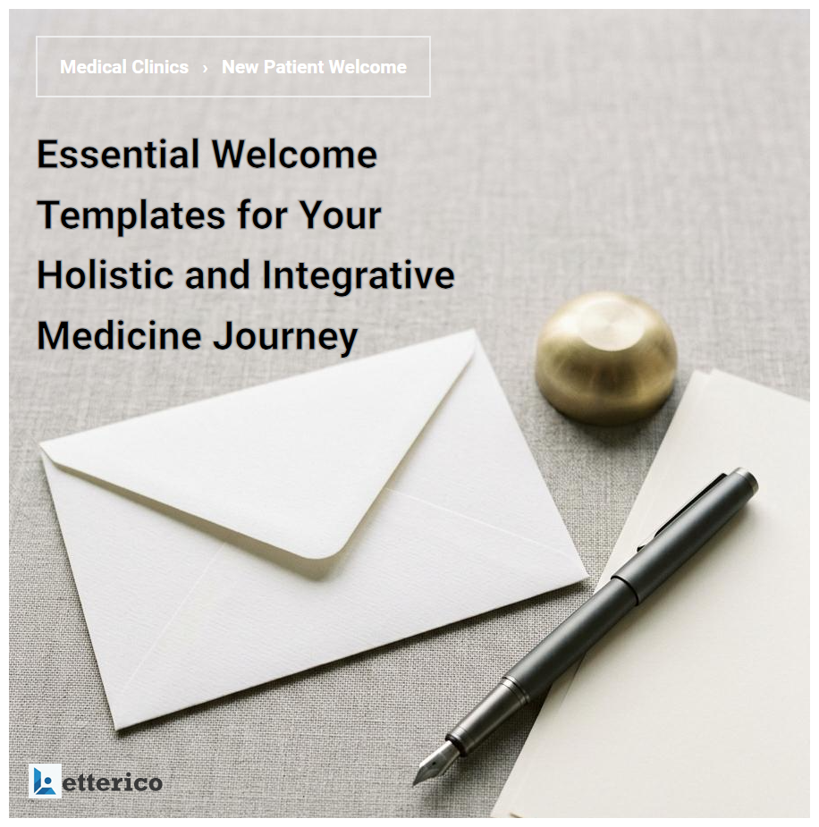 Essential Welcome Templates for Your Holistic and Integrative Medicine Journey