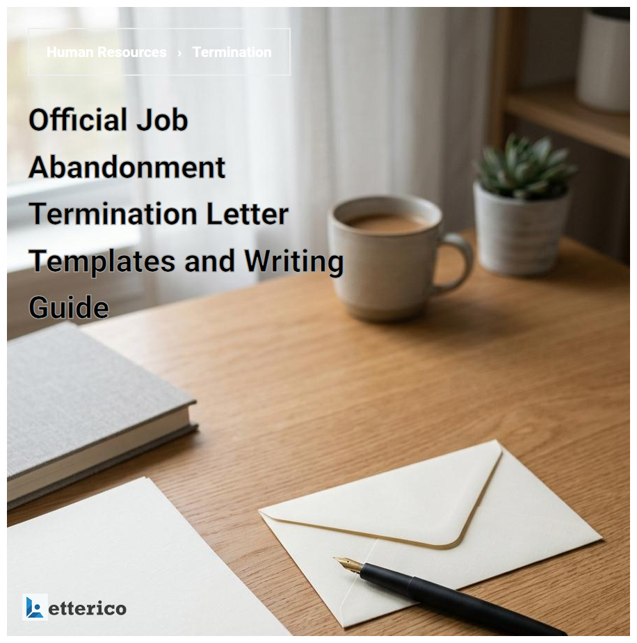 Official Job Abandonment Termination Letter Templates and Writing Guide