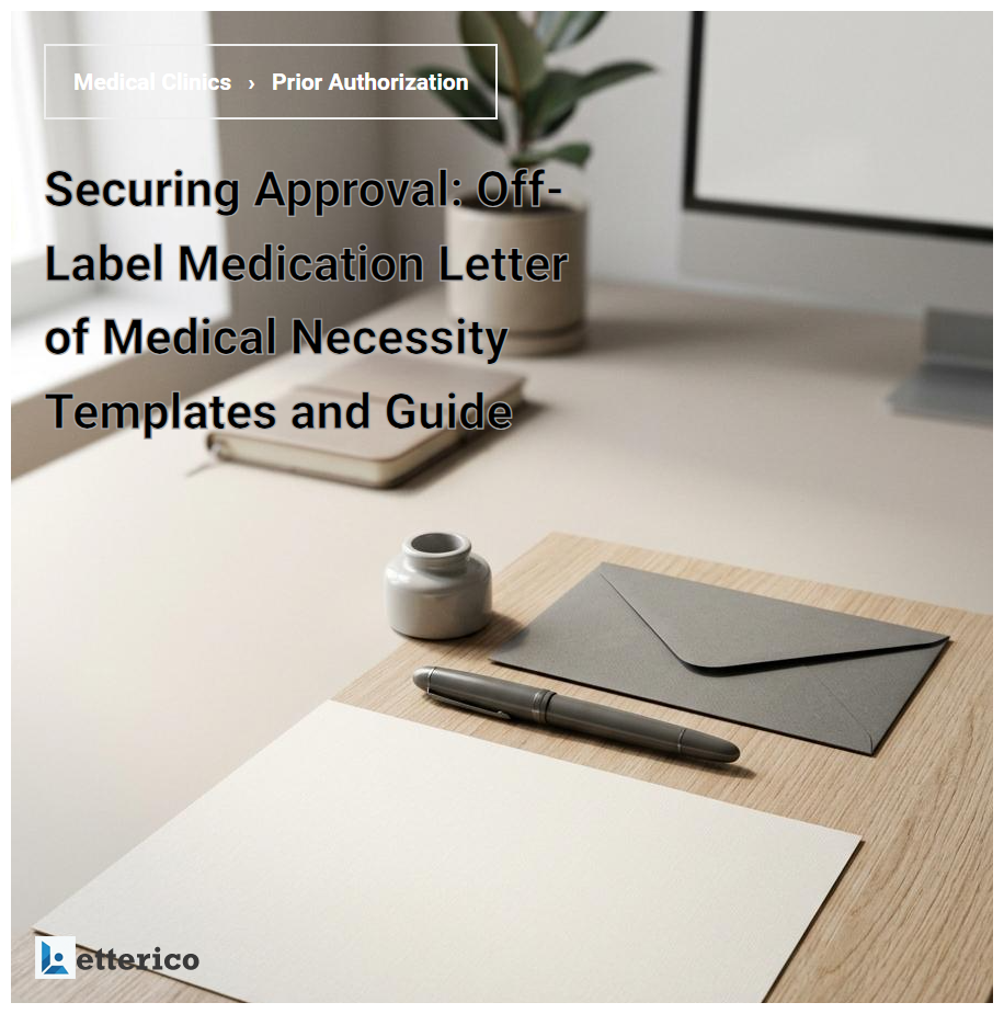 Securing Approval: Off-Label Medication Letter of Medical Necessity Templates and Guide
