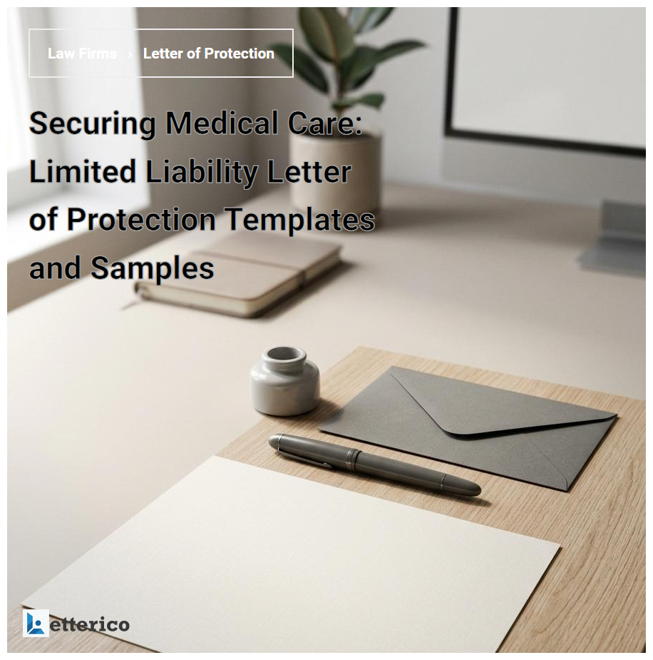 Securing Medical Care: Limited Liability Letter of Protection Templates and Samples
