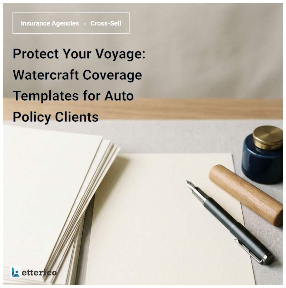 Protect Your Voyage: Watercraft Coverage Templates for Auto Policy Clients