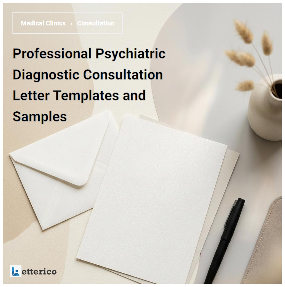 Professional Psychiatric Diagnostic Consultation Letter Templates and Samples