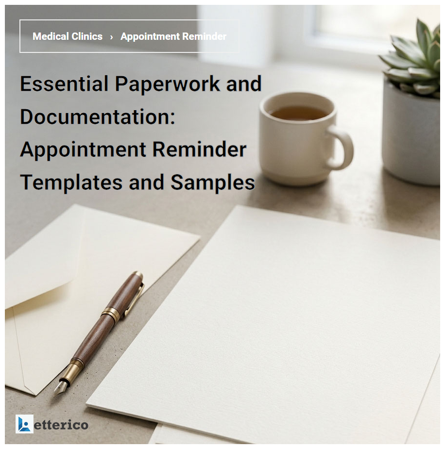 Essential Paperwork and Documentation: Appointment Reminder Templates and Samples
