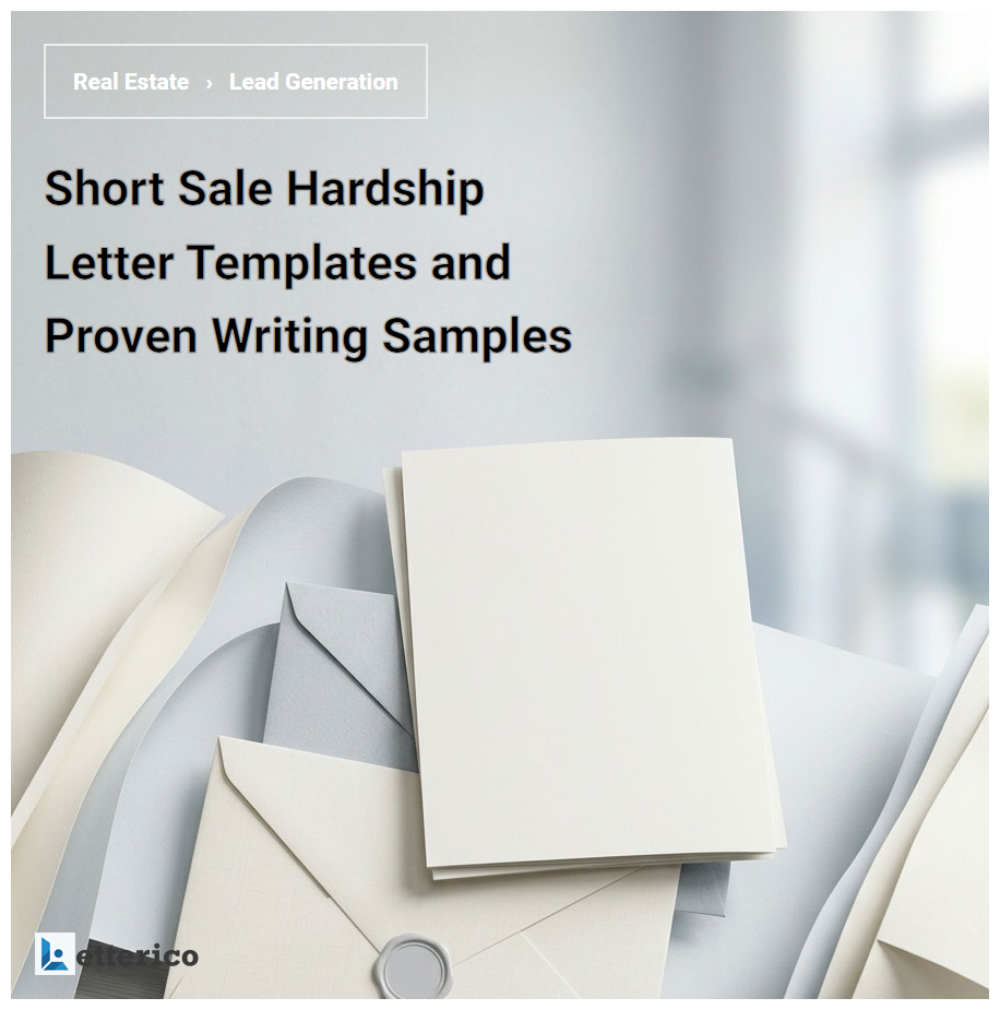 Short Sale Hardship Letter Templates and Proven Writing Samples