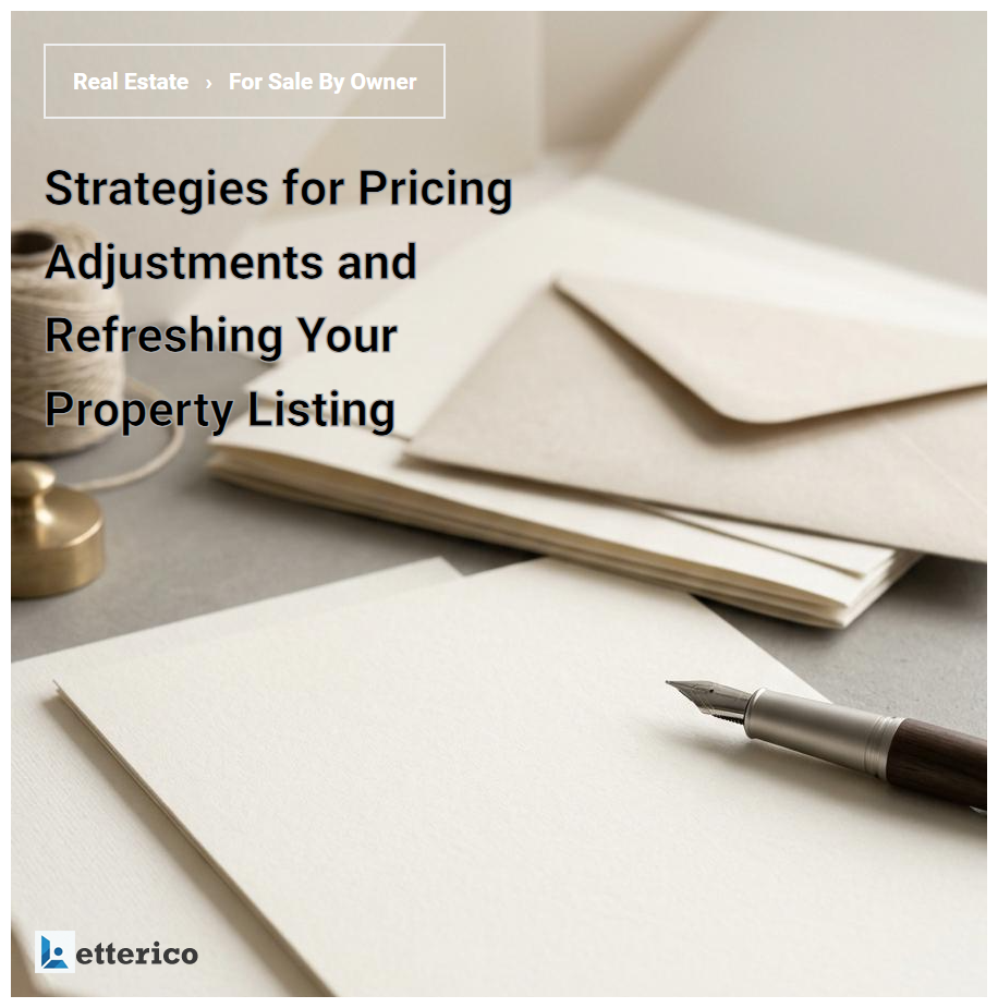 Strategies for Pricing Adjustments and Refreshing Your Property Listing