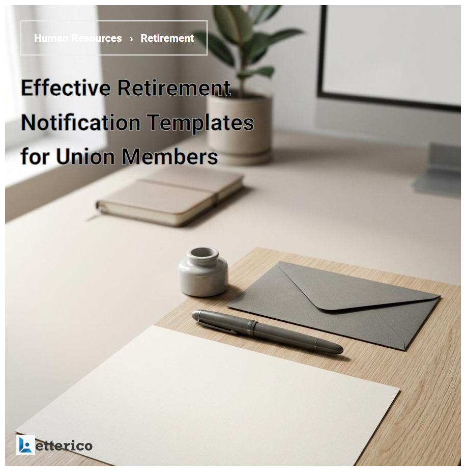 Effective Retirement Notification Templates for Union Members