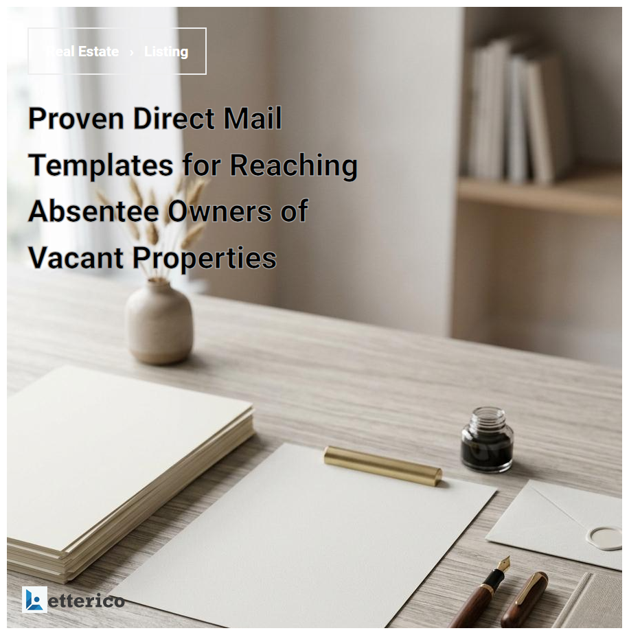 Proven Direct Mail Templates for Reaching Absentee Owners of Vacant Properties