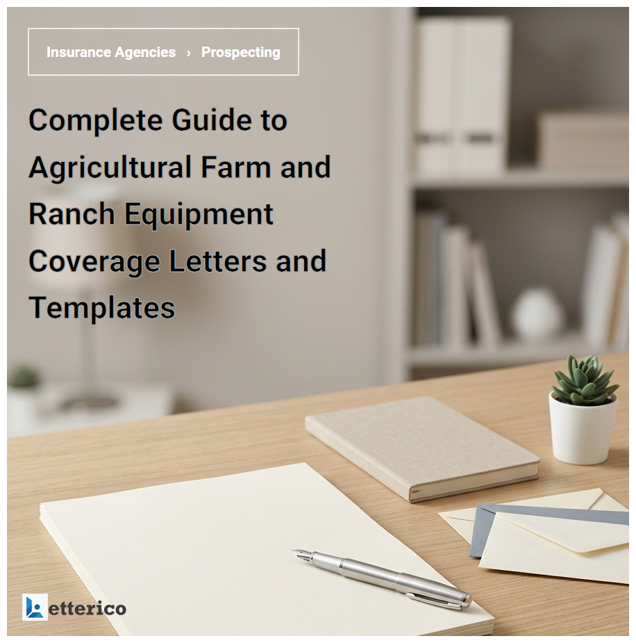 Complete Guide to Agricultural Farm and Ranch Equipment Coverage Letters and Templates