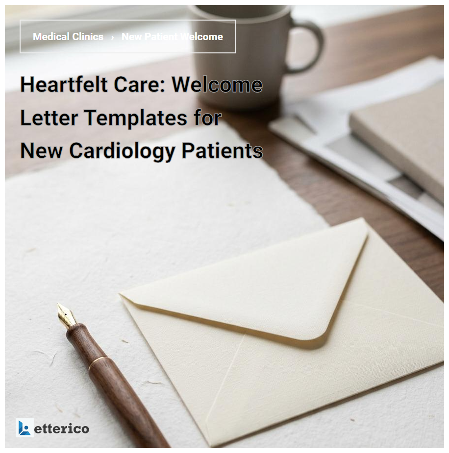 Heartfelt Care: Welcome Letter Templates for New Cardiology Patients
