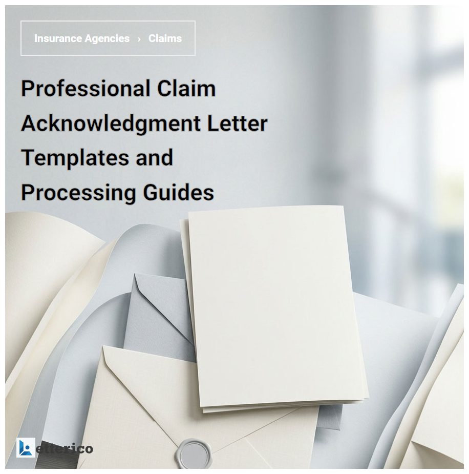 Professional Claim Acknowledgment Letter Templates and Processing Guides