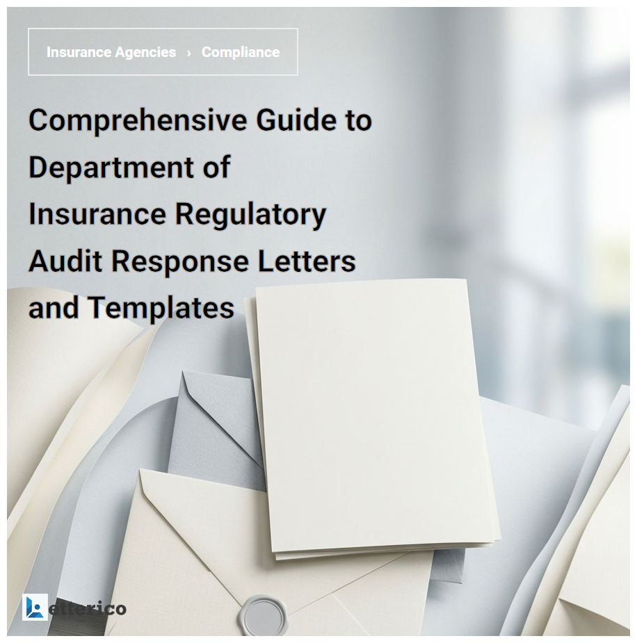 Comprehensive Guide to Department of Insurance Regulatory Audit Response Letters and Templates