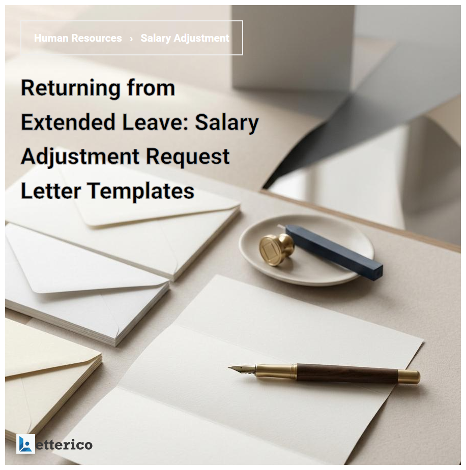Returning from Extended Leave: Salary Adjustment Request Letter Templates