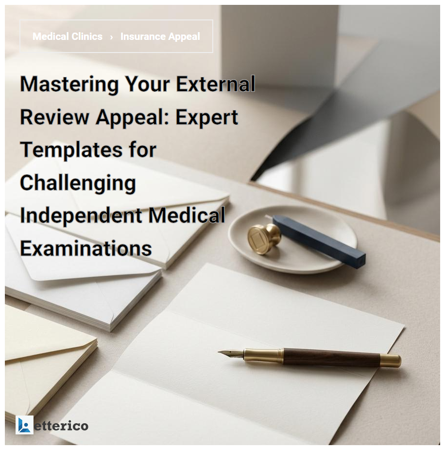 Mastering Your External Review Appeal: Expert Templates for Challenging Independent Medical Examinations