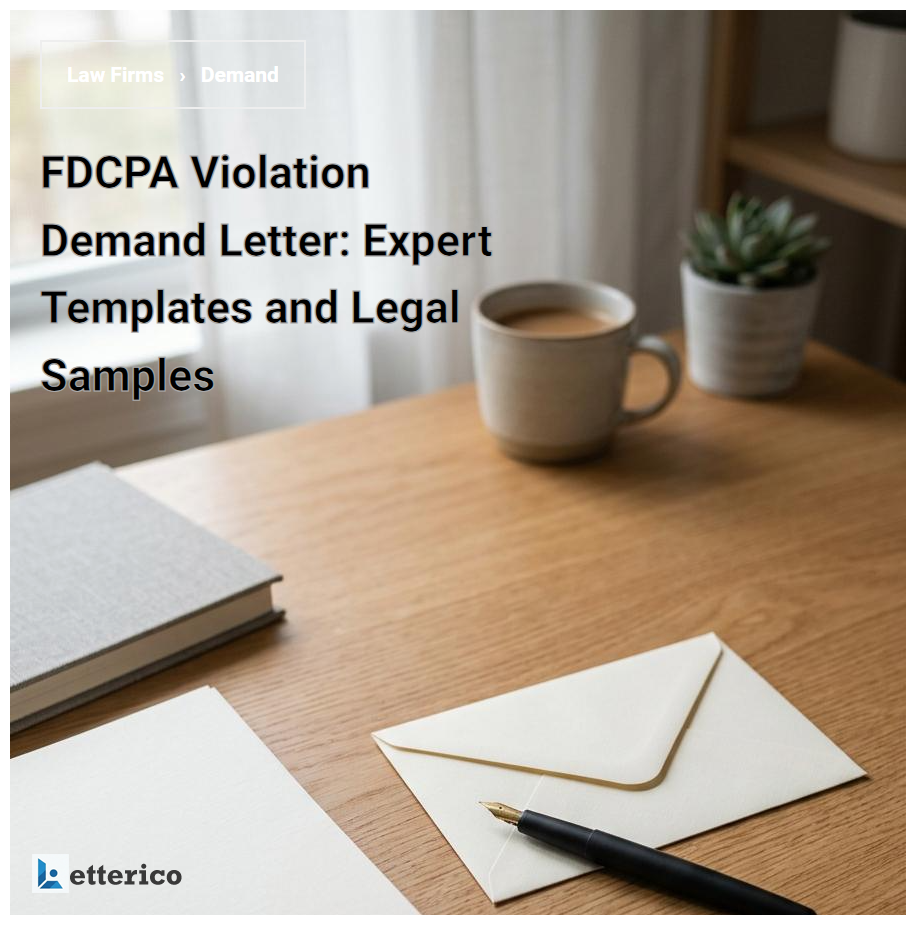 FDCPA Violation Demand Letter: Expert Templates and Legal Samples