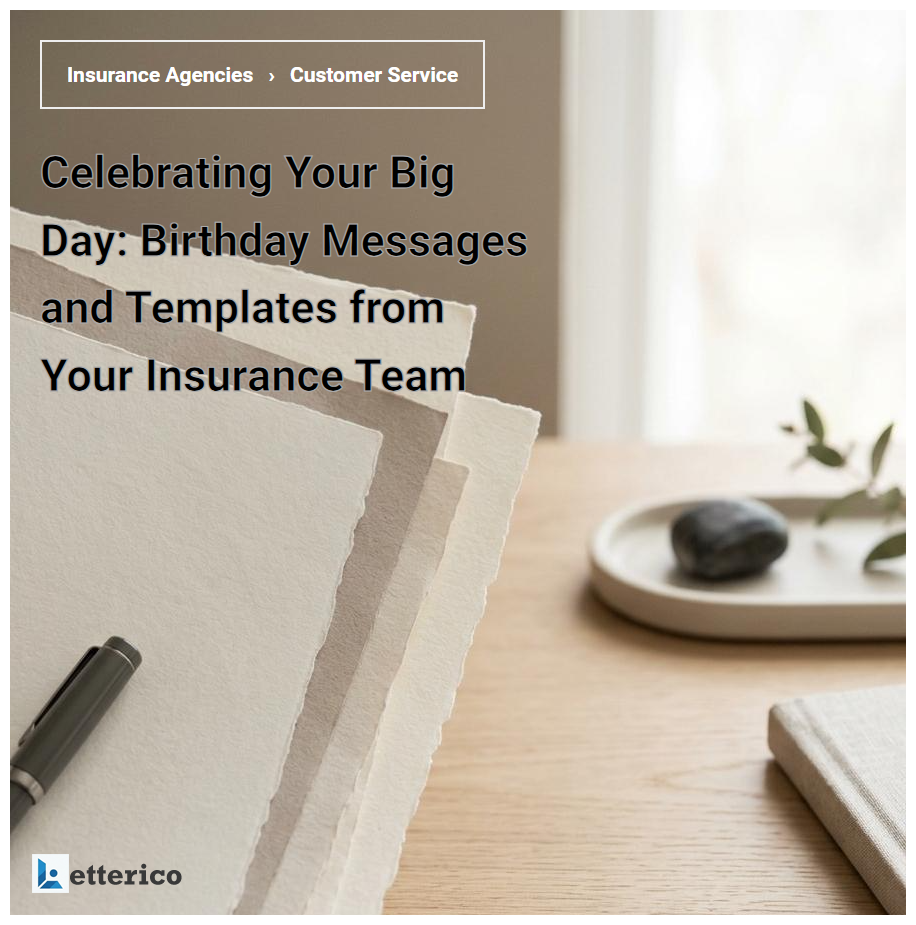 Celebrating Your Big Day: Birthday Messages and Templates from Your Insurance Team