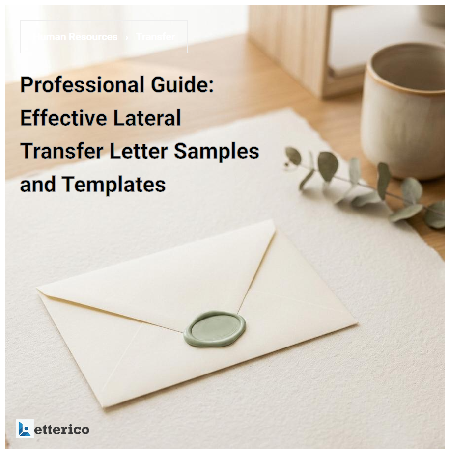 Professional Guide: Effective Lateral Transfer Letter Samples and Templates