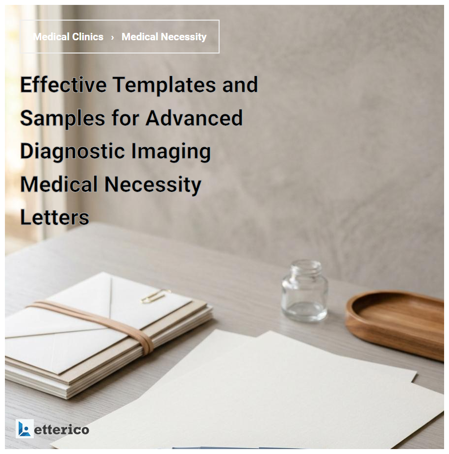 Effective Templates and Samples for Advanced Diagnostic Imaging Medical Necessity Letters