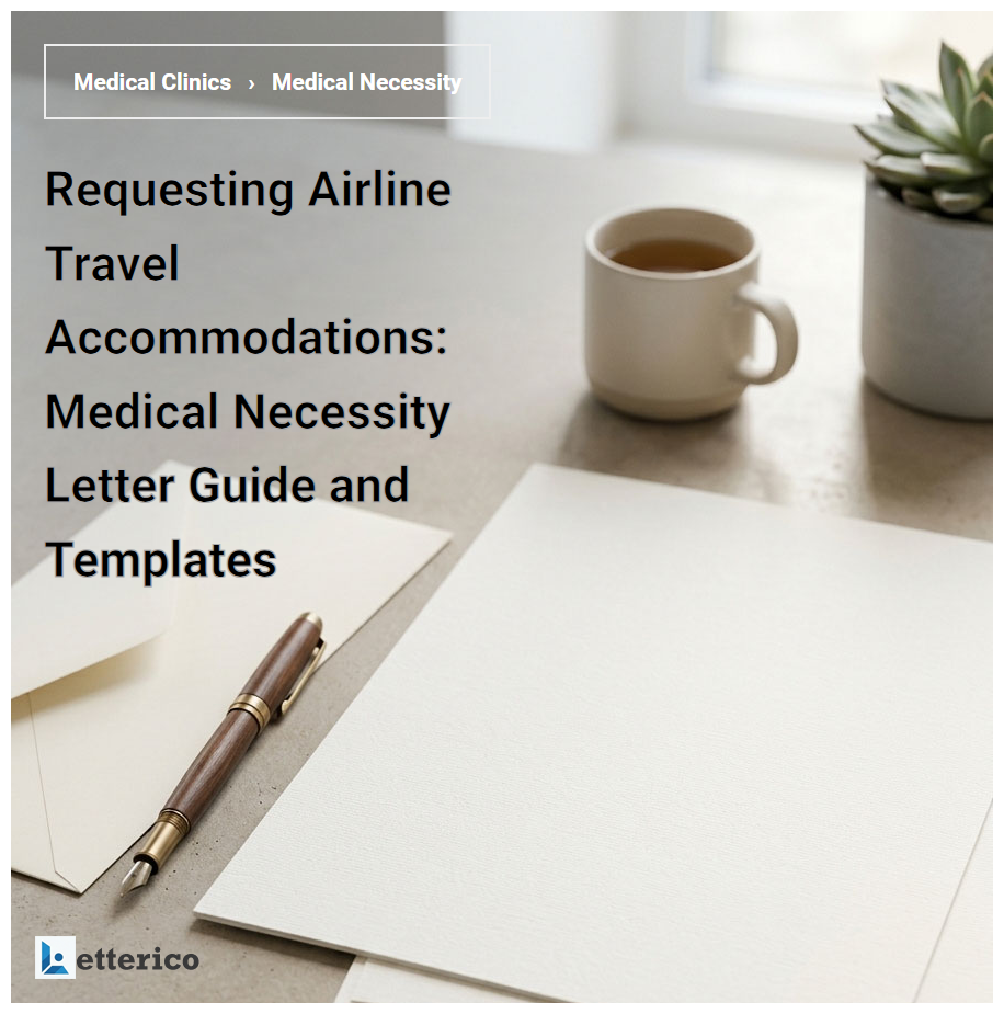 Requesting Airline Travel Accommodations: Medical Necessity Letter Guide and Templates