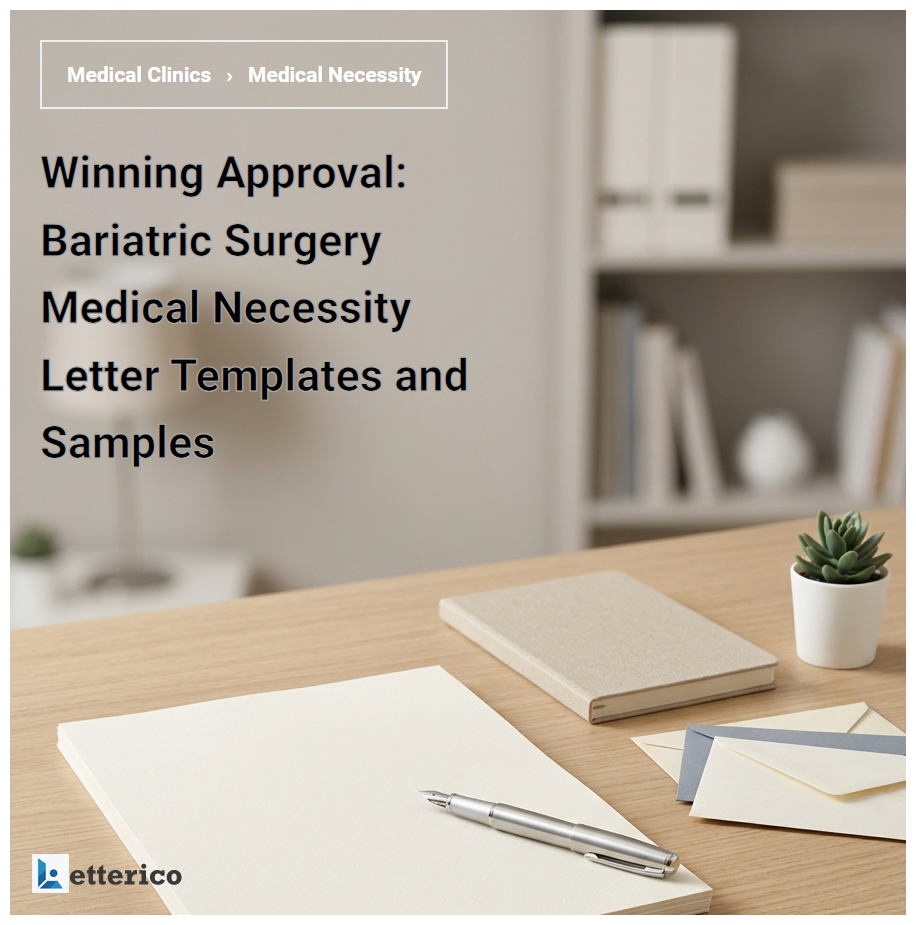 Winning Approval: Bariatric Surgery Medical Necessity Letter Templates and Samples