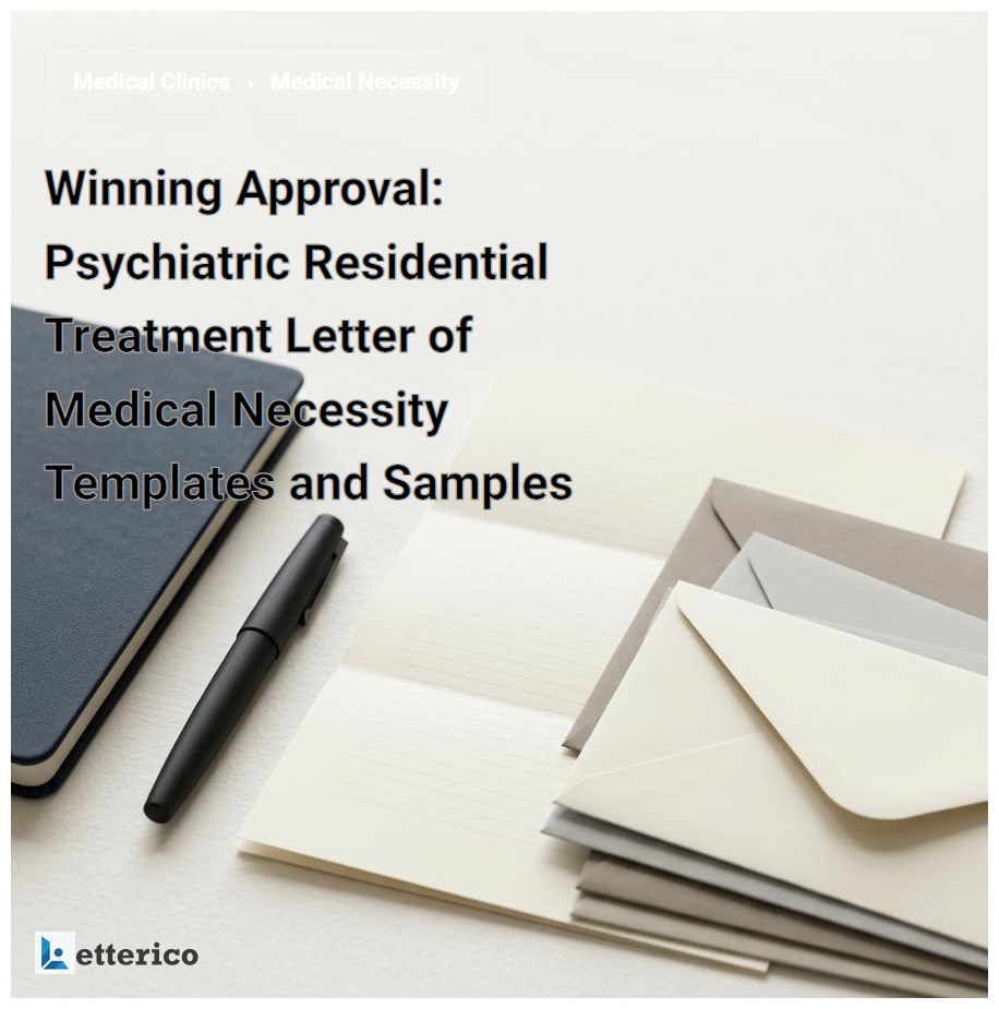 Winning Approval: Psychiatric Residential Treatment Letter of Medical Necessity Templates and Samples