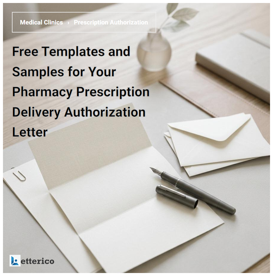 Free Templates and Samples for Your Pharmacy Prescription Delivery Authorization Letter