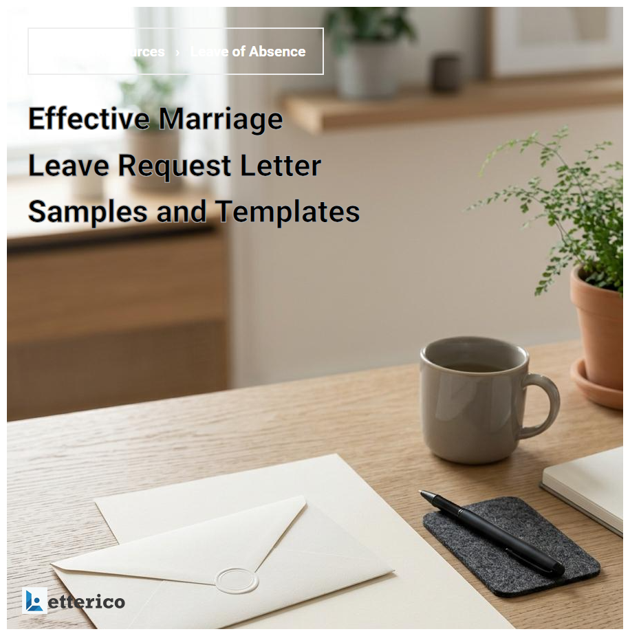 Effective Marriage Leave Request Letter Samples and Templates