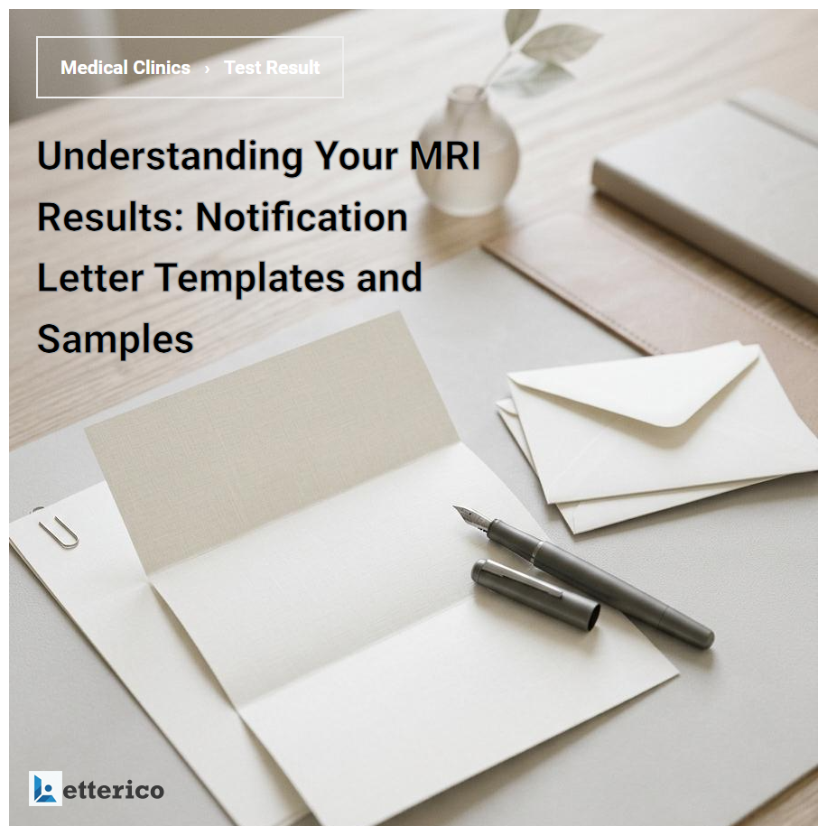 Understanding Your MRI Results: Notification Letter Templates and Samples