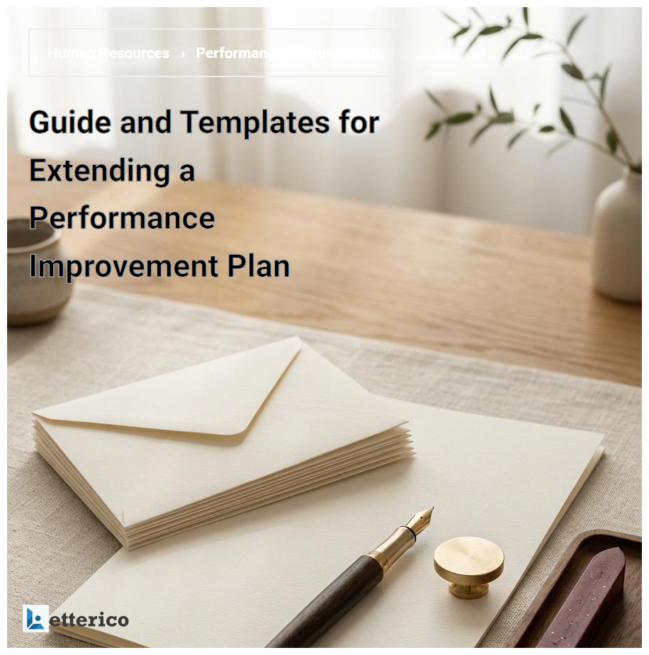Guide and Templates for Extending a Performance Improvement Plan