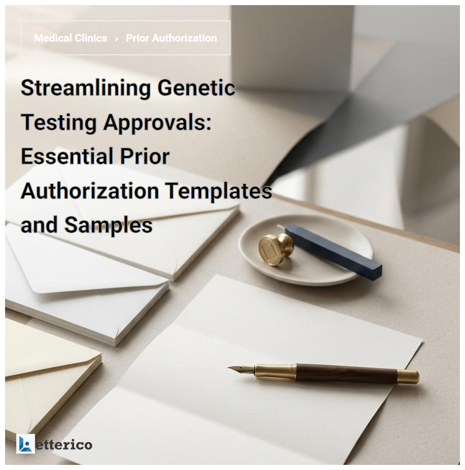 Streamlining Genetic Testing Approvals: Essential Prior Authorization Templates and Samples