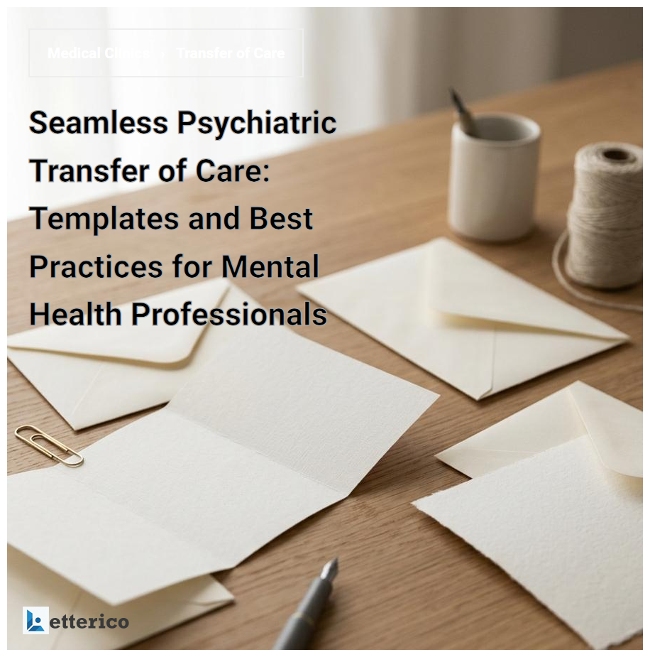 Seamless Psychiatric Transfer of Care: Templates and Best Practices for Mental Health Professionals