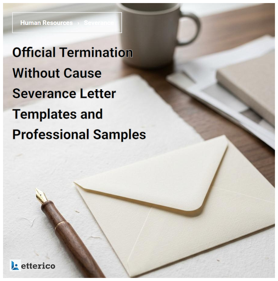 Official Termination Without Cause Severance Letter Templates and Professional Samples
