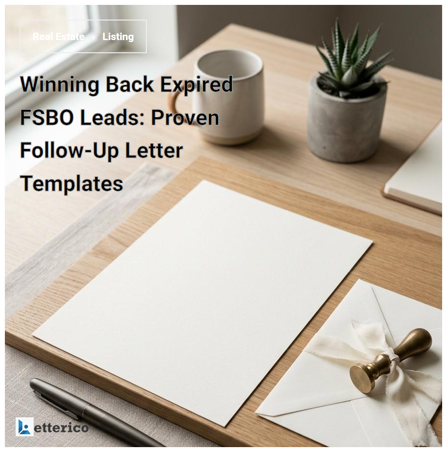 Winning Back Expired FSBO Leads: Proven Follow-Up Letter Templates
