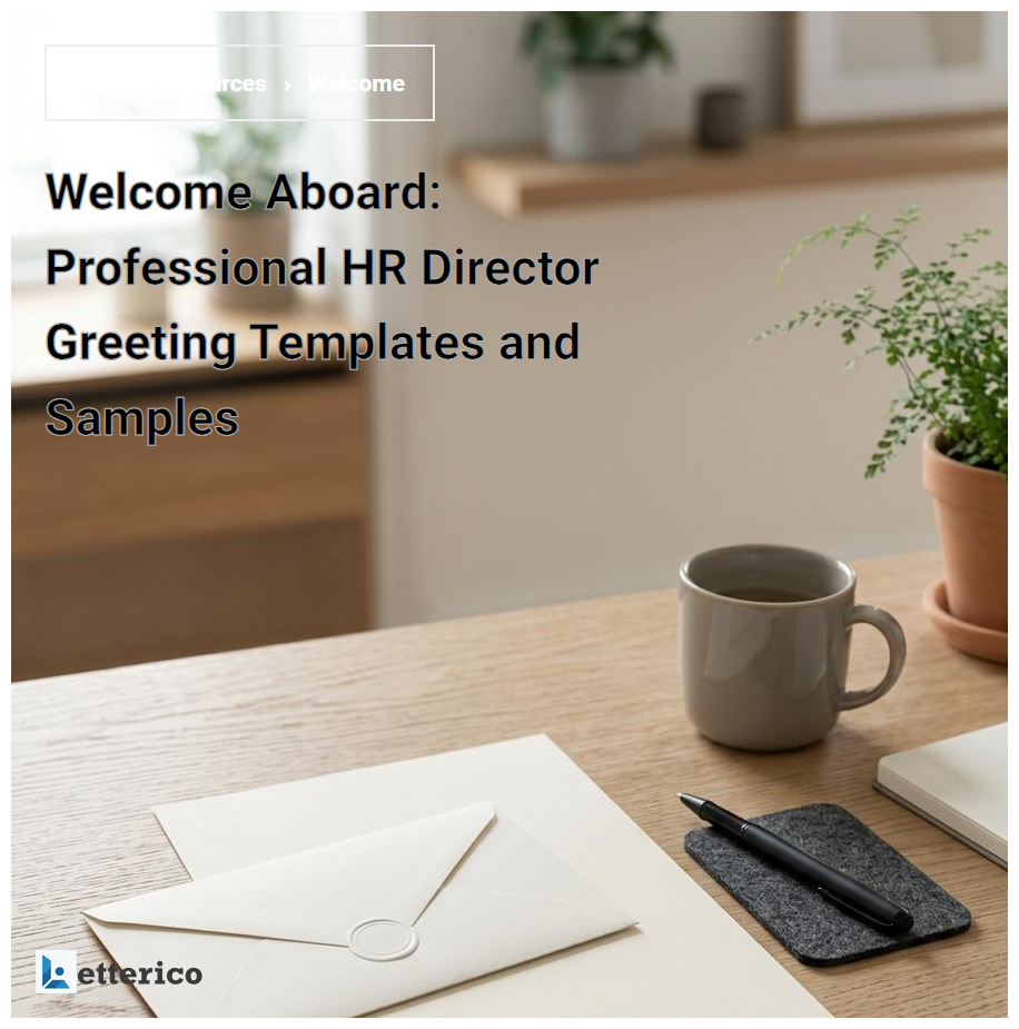 Welcome Aboard: Professional HR Director Greeting Templates and Samples