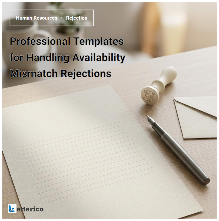Professional Templates for Handling Availability Mismatch Rejections